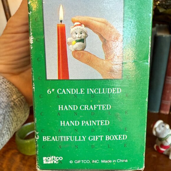 🎄3/$20‼️NIB Vintage Cat Candle Climber - Picture 10 of 12
